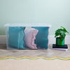 Wham - Crystal 110L Stackable Plastic Storage Boxes with Lids Clear (3 Pack)