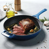 Tramontina Enamelled Cast Iron Skillet 30 cm (Blue)