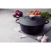 Tramontina Trento Enameled Iron Casserole with Interior Starflon Excellent Nonstick Coating 28 cm 6 L