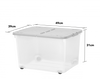 Wham - Wheel 44L Box with Hinged Lid (3 Pack)
