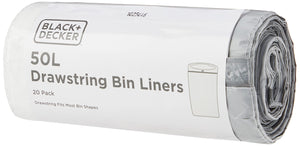 Black & Decker 50L Drawstring Bin Liners