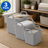 Wham - Flexi-Square Graduated tubs Cool Grey Set of 3 (1 x 40L, 1 x 25L , 1 x 15L)