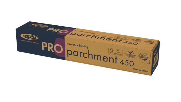 PROWRAP 450MM X 50M PROFESSIONAL BAKING PARCHMENT CUTTERBOX