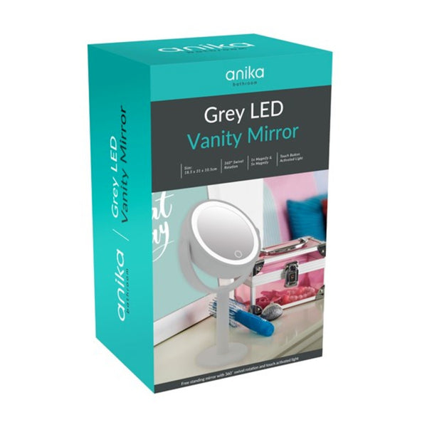 Anika Grey Led Vanity Mirror