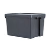 Wham - Heavy duty Black 62L Large Plastic Stackable Storage box with Lid (3 Pack) - Only £14.99 Each