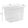 Wham - Crystal 80L Stackable Plastic Storage Boxes with Lids - Clear (3 Pack) Only £11.66 Each