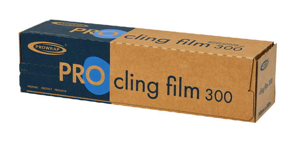 PROWRAP 300MM X 300M PROFESSIONAL CLING FILM CUTTERBOX