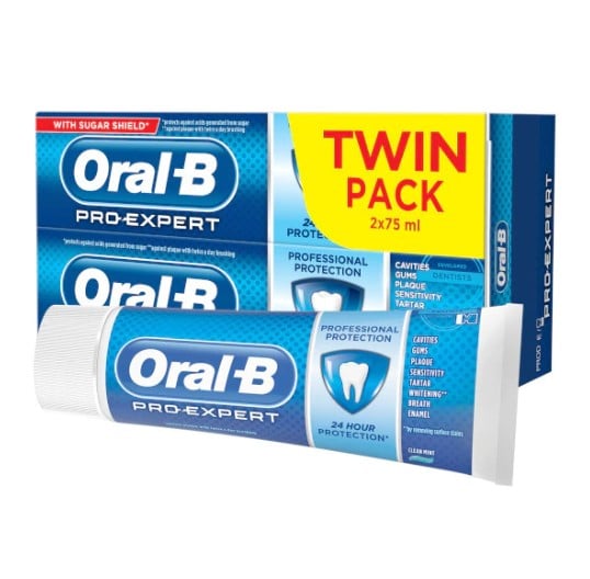 Oral B Pro-Expert Professional Protection Toothpaste Twin Pack 2 x 75ml