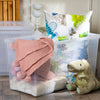 Wham - Crystal 110L Stackable Plastic Storage Boxes with Lids Clear (3 Pack) Only £14.99 Each