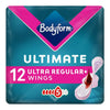 Bodyform Ultimate Ultra Regular Sanitary Towels Wings - 12 Pack
